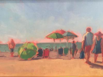 Nokomis Beach oil 12x24" Nokomis Beach oil 12x24"