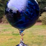 #10102505 Three ball hanging sculpture LG-6.18''  Med-5'' Sm-3.75''  Long-22'' $170.00