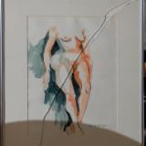 #75 Nude Sketch green background (SOLD)
