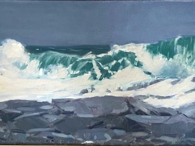 Big Surf 12x36" oil Big Surf 12x36" oil