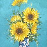 Summer sunflowers, 80cm x 60cm, 2014