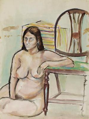 Nude with Chair