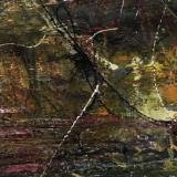 Matted Mini Abstract #23 (Olive Series 19-28)