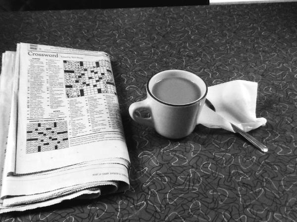 Coffee and Crossword Puzzle (Albany NY)
