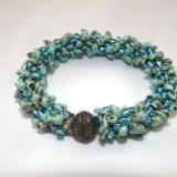 B-38 turquoise Picasso spikey bracelet