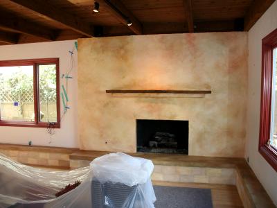 After Refinishing with Plaster (previously brick) After Refinishing with Plaster (previously brick)