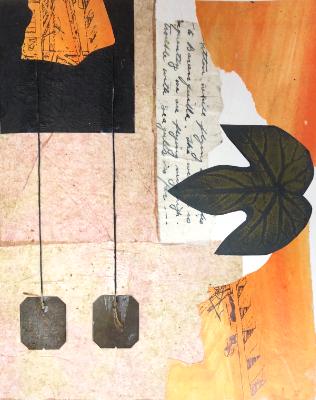 Collage in Orange and Black Collage in Orange and Black