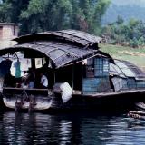 Moored Chinese commune boat