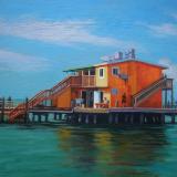 Rod Reel Pier Afternoon