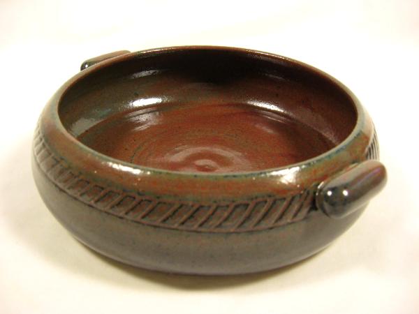 110904.D Brie Baker with Carved Design