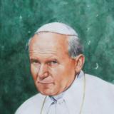 Portrait of Pope JOHN PAUL II, 80cm x 60cm, 2015