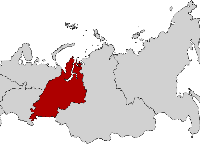 Map of Russia Ural Federal District