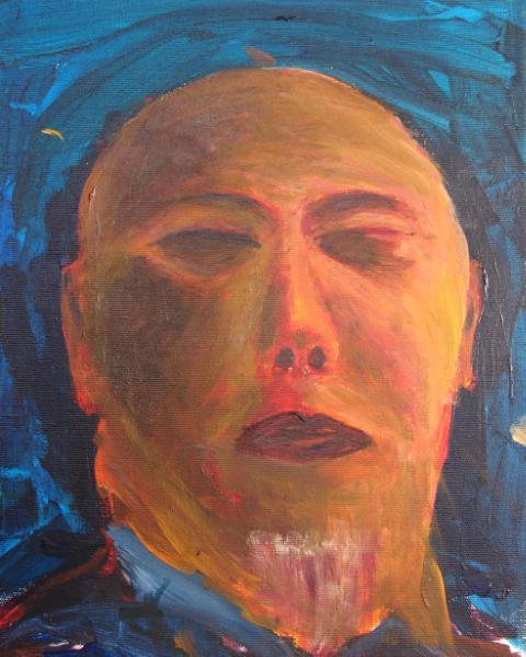 Self-portrait #1 - man with no eyes
