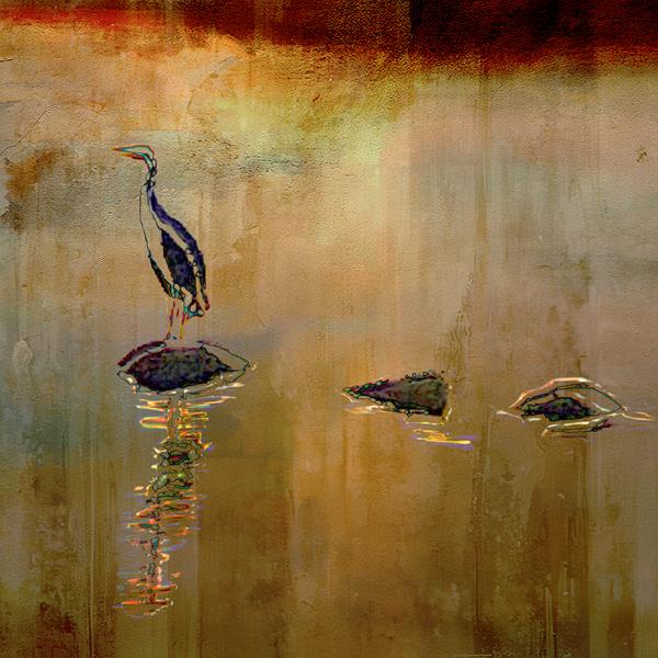 Potter Pond - Large Contemporary Seascape For Sale