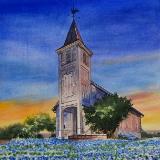 Custom portrait of a church in TEXAS, 45cm x 60cm, 2018