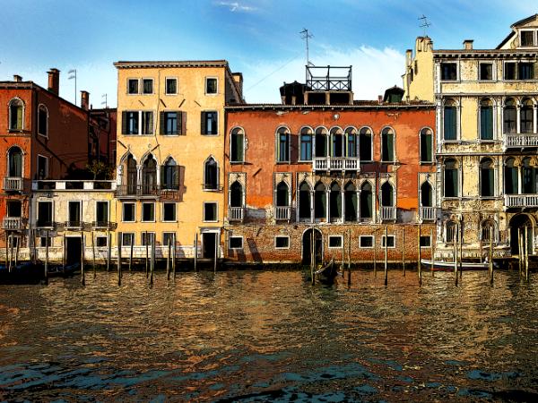 Venice-Orange and Green - poster edges 