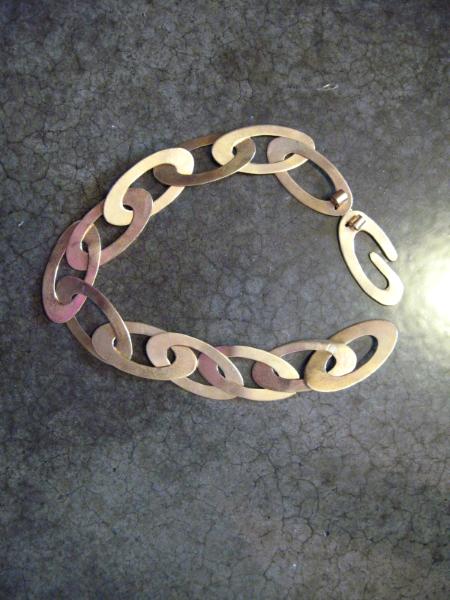 11-056 Large Link Bronze Choker