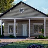 3D Exterior Modeling of Small House with Garden by architectural