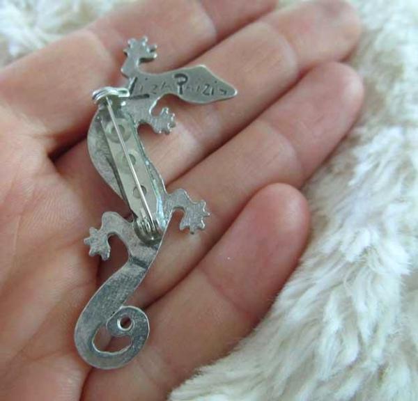 Lizard Gecko brooch pin badge lizard jewelry gift SALE