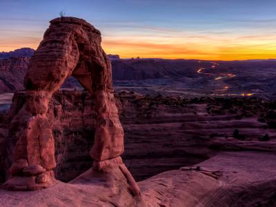 Delicate Arch Dusk Long Exposure Delicate Arch Dusk Long Exposure