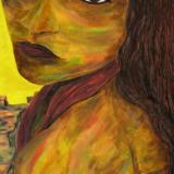 She Takes One Final Glace Towards the Life She Left Behind, Before Walking Into The Land of Haunted Mesas 