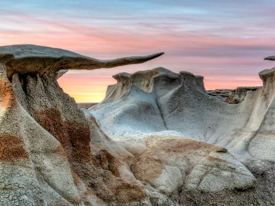 Bisti Badlands Stone Wings Soft Sunset Bisti Badlands Stone Wings Soft Sunset