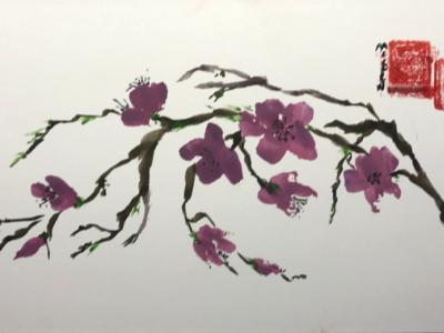 12x16" Plum Blossom (available) 12x16" Plum Blossom (available)