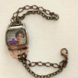 Repurposed Watch Locket Vintage Victorian Lady