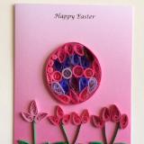 Easter Egg with Pink Flowers