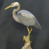 Miniature Great Blue Heron - sold