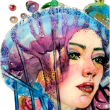 Octogirl - Watercolour & Digital