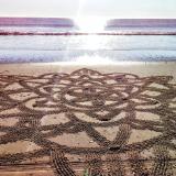 Large scale sand mandala 