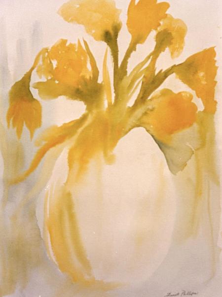 #43 Yellow Flowers in Vase (PRINT ONLY)