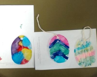 Easter Egg Suncatchers