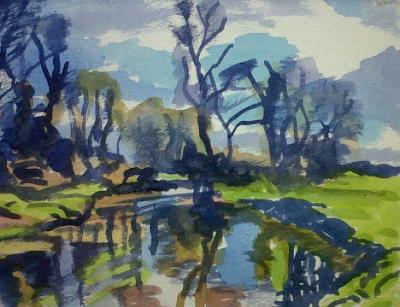 On the banks of the river Otter