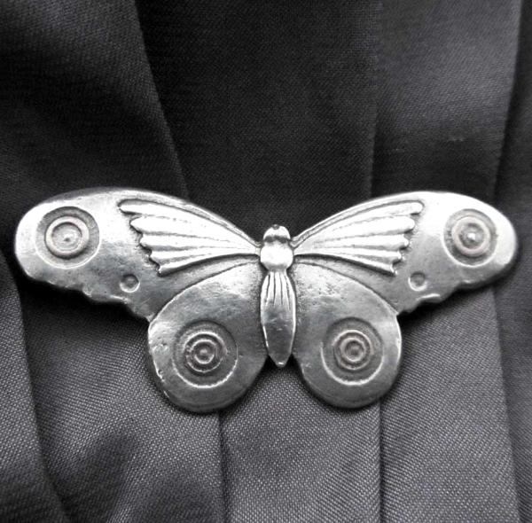 Butterfly Brooch / Butterfly pin - Art Deco moth style by Liza Paizis