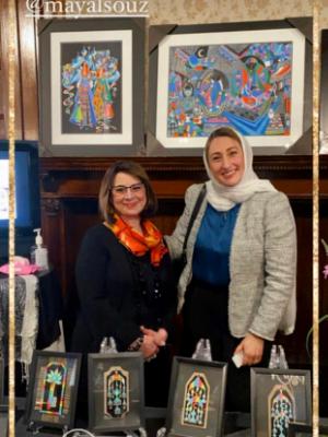 May Alsouz , joined Exhibition exhibition, Iraqi Embassy Washington D.C.  , MAY, 7th, 2022 