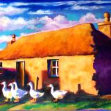 Scottish Stone Cottage with Feathered Friends