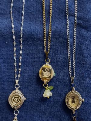 Three Vintage Watch Pendants Three Vintage Watch Pendants