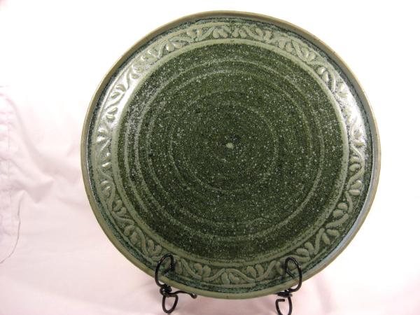 110603.A Platter with Rolled Stamp Design