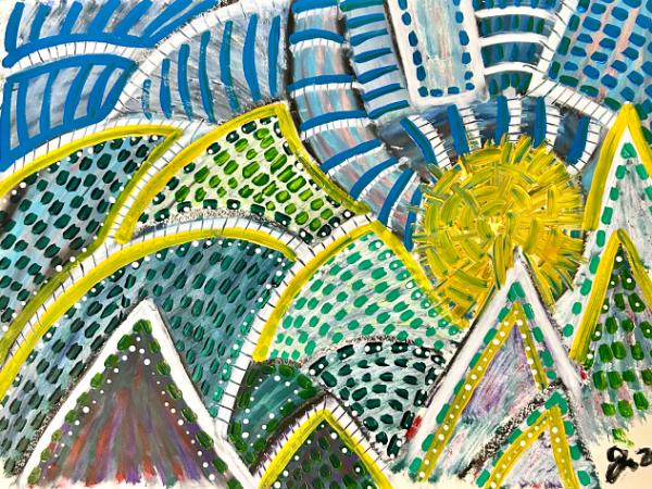 Sunrise Over The Mountains