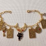 Tarot Card and Cat bracelet