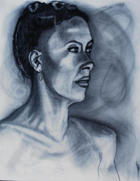 Danielle, Charcoal Portrait