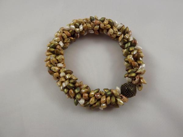 B-39 earthtone spikey bracelet