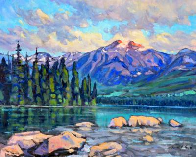 Pyramid Lake in Jasper, Alberta Pyramid Lake in Jasper, Alberta