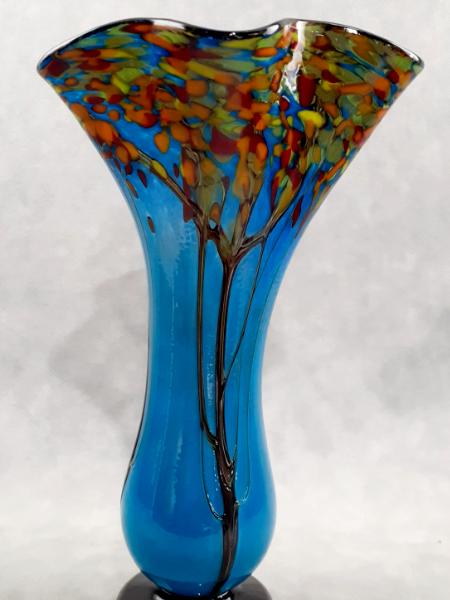 #895 #10012504 Fall Tree Vase 11.75''HX7.25''WX3.5''B $200.00