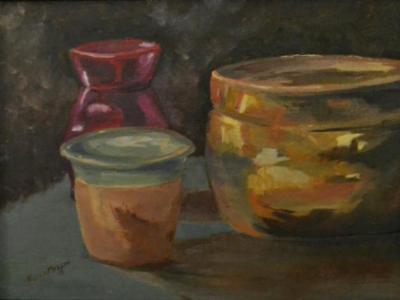 *Brass Pot 12"x16" *Brass Pot 12"x16"