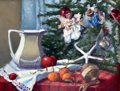 Christmas Still life 18x24" oil Christmas Still life 18x24" oil