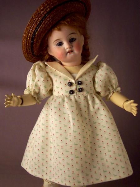 PATRON ORIGINAL POUR LA POUPEE  BLEUETTE COSTUME DE FOLIE FEVRIER 1907