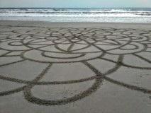 Large scale sand mandala 